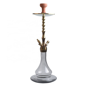 Four Hoses Stainless Steel Hookah Set Copper Base Shisha Steam Shisha Hookah S-7005 Nargiles Wholesalers