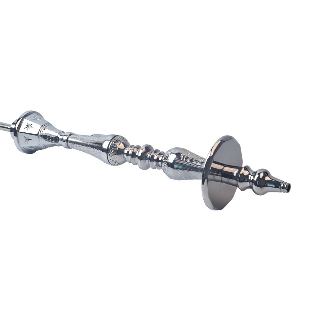 Egypt Hookah Accessories Factory Nargiles Steam Dubai Stainless Steel Shisha Hookah Sets Straight Type Vapruz  Z-9021