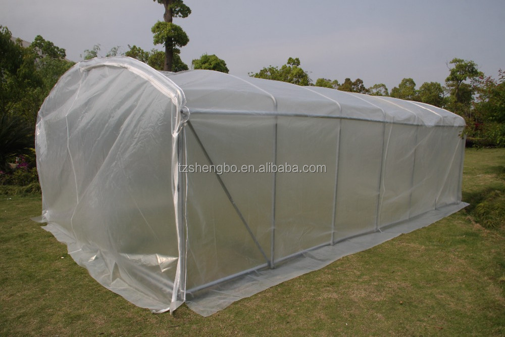 gazebo greenhouse / high quality poly tunnel greenhouse with opened door