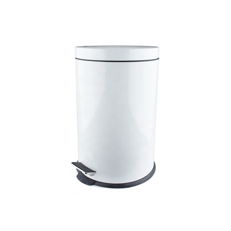 Bathroom Household Cleaning Tools Accessory Stainless Steel Foot Pedal Trash Can Waste Bins 3L