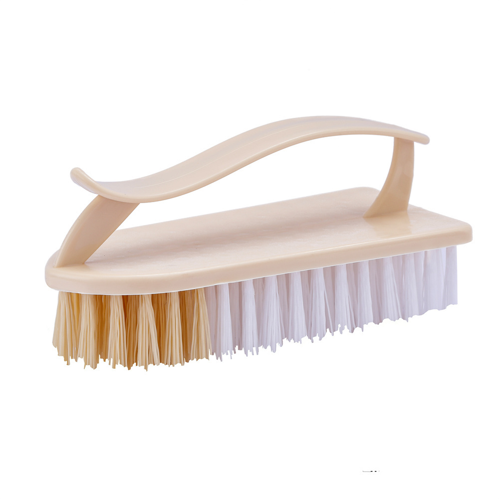 Sustainable Eco-Design Clothes Cleaning Brushes Caddy Hand-Style Carpet Cleaning Brush with Liquid Detergent Shoe Brush Support