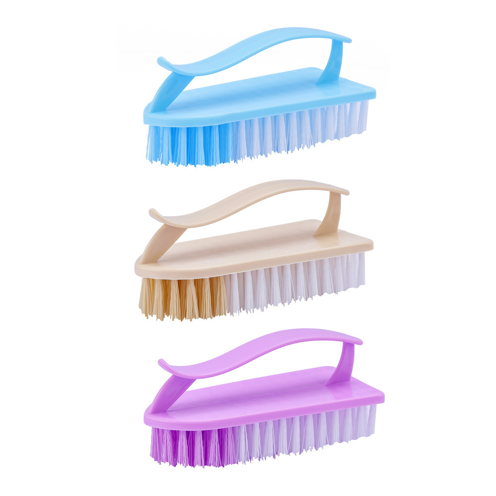 Sustainable Eco-Design Clothes Cleaning Brushes Caddy Hand-Style Carpet Cleaning Brush with Liquid Detergent Shoe Brush Support