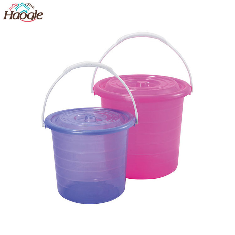 Colorful Wash Pail 5 Gallon Bucket Household Cleaning Tools & Accessories Transparent with Lid Plastic Household 20 Liter 16-20L