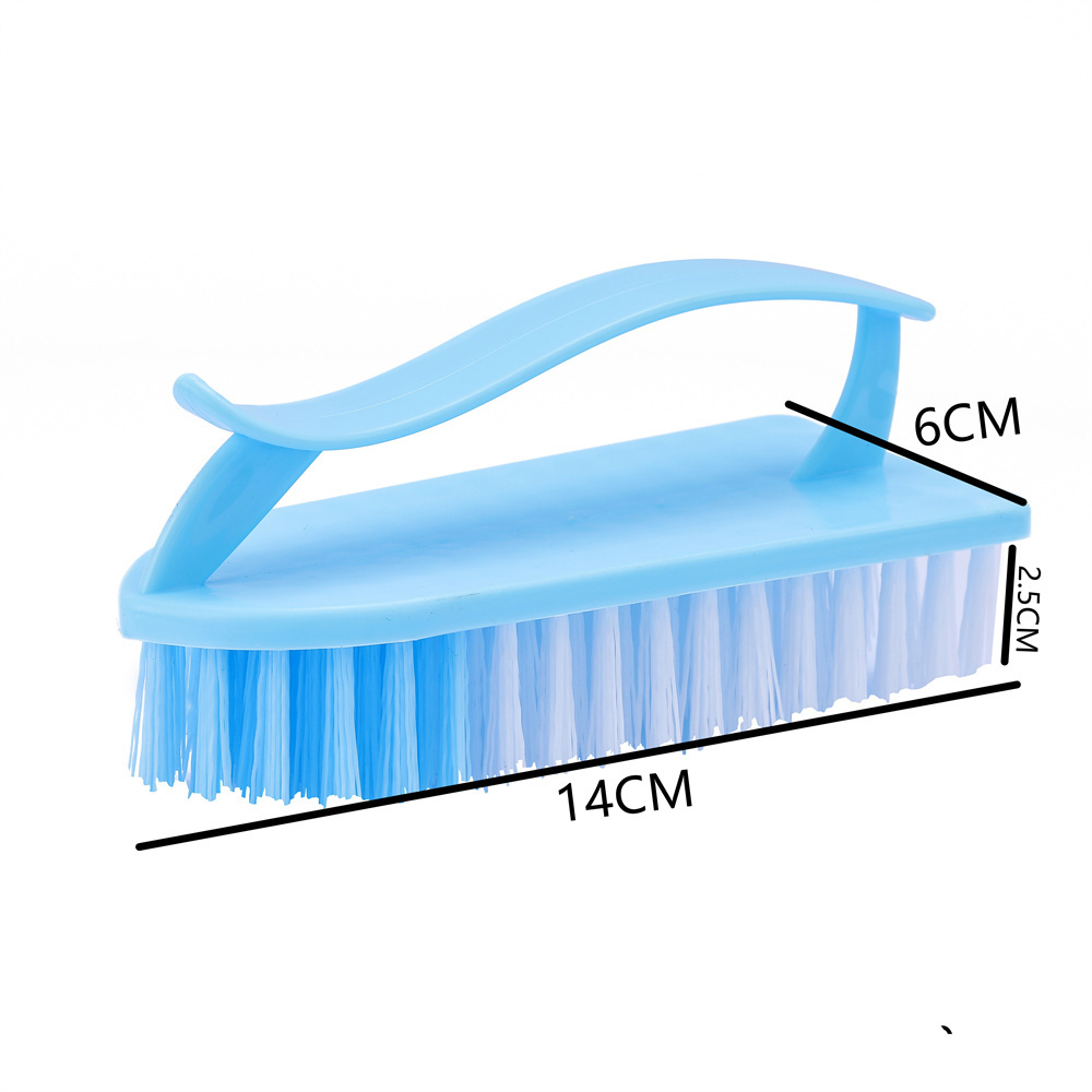 Sustainable Eco-Design Clothes Cleaning Brushes Caddy Hand-Style Carpet Cleaning Brush with Liquid Detergent Shoe Brush Support