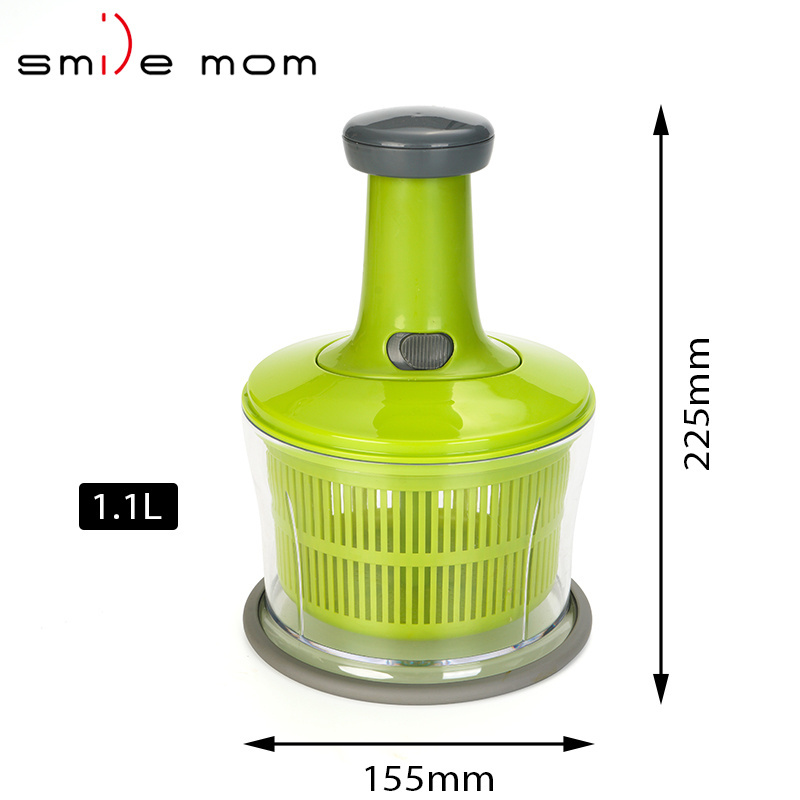 Multifunctional Veggie Chopper Salad Spinner Vegetable Fruit Washer Dryer With Bowl and Colander Quick Easy Lettuce Chopper