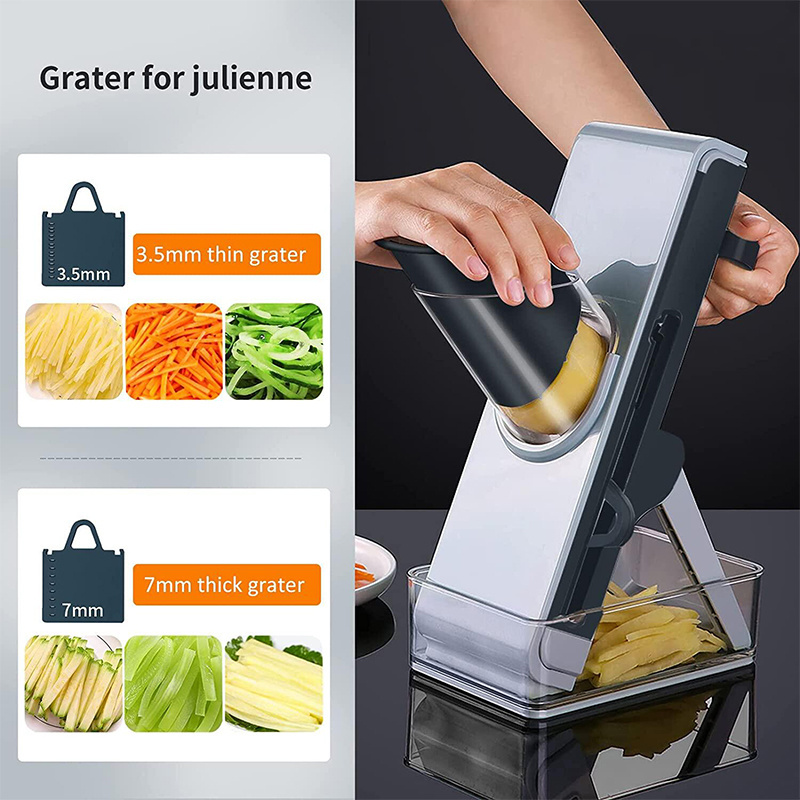 Multifunctional Kitchen Food Drain Basket Slicer Potato Peeler Multi-slicer Vegetable Cutter Mandoline Slicer