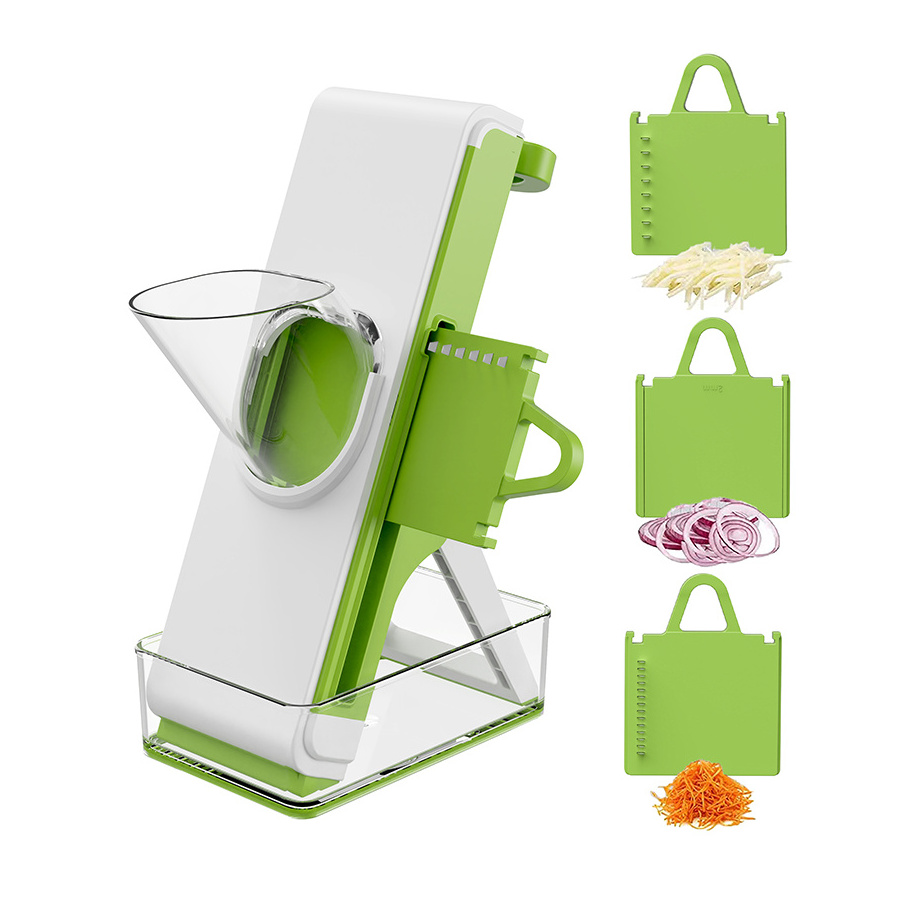 Adjustable Kitchen Manual Press Chopper Mandoline New Veggie Fruit Cutter Shredder Grater for Meat Slicer