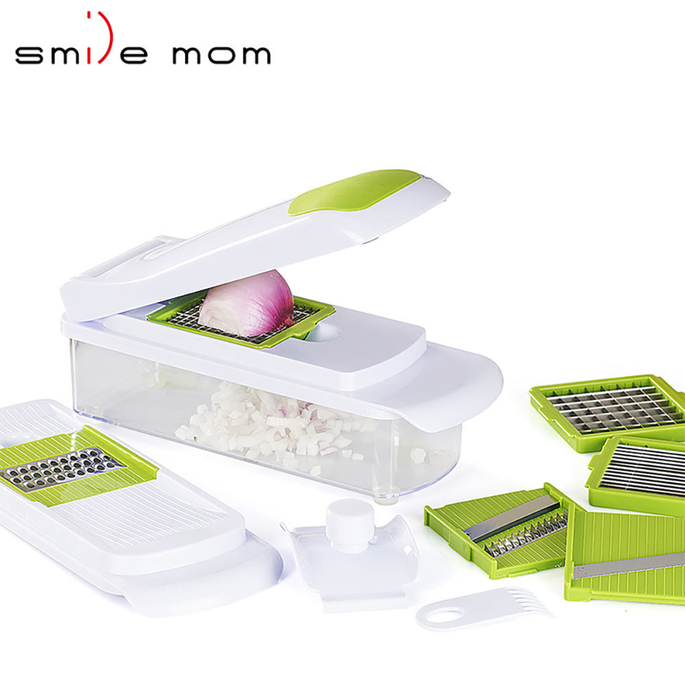 Smile mom wholesale kitchen accessories vegetable dicer cutter slicer fruits food chopper