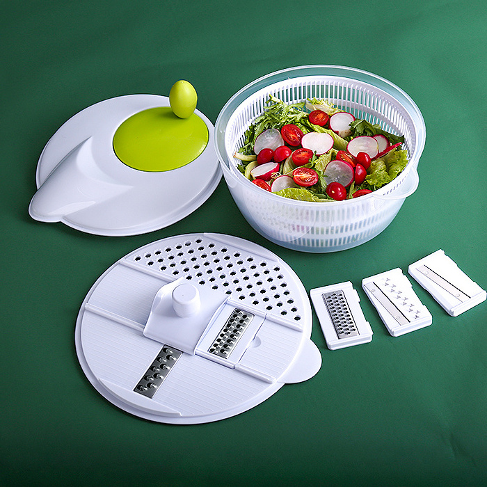 2022 Kitchen Gadgets Vegetables Salad Spinner Fruits Basket Fruit Wash Clean Basket Storage Washer Salad Dryer