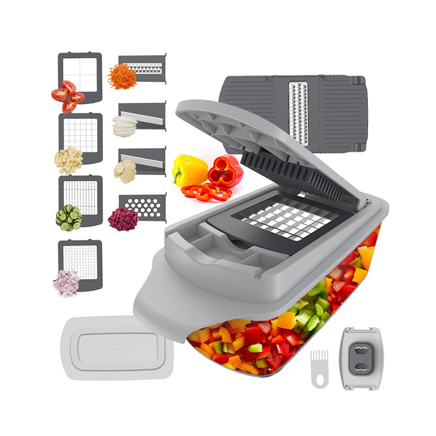 Multifunctional Fruit & Vegetable Slicer Cutter Grater Chopper Kitchen Tool Set