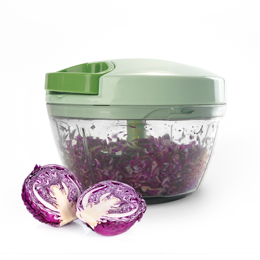 High Quality New Design Stainless Steel Kitchen Food Processor Multifunction Chopper Shredder Grinder Onion Chili Plastic Meat