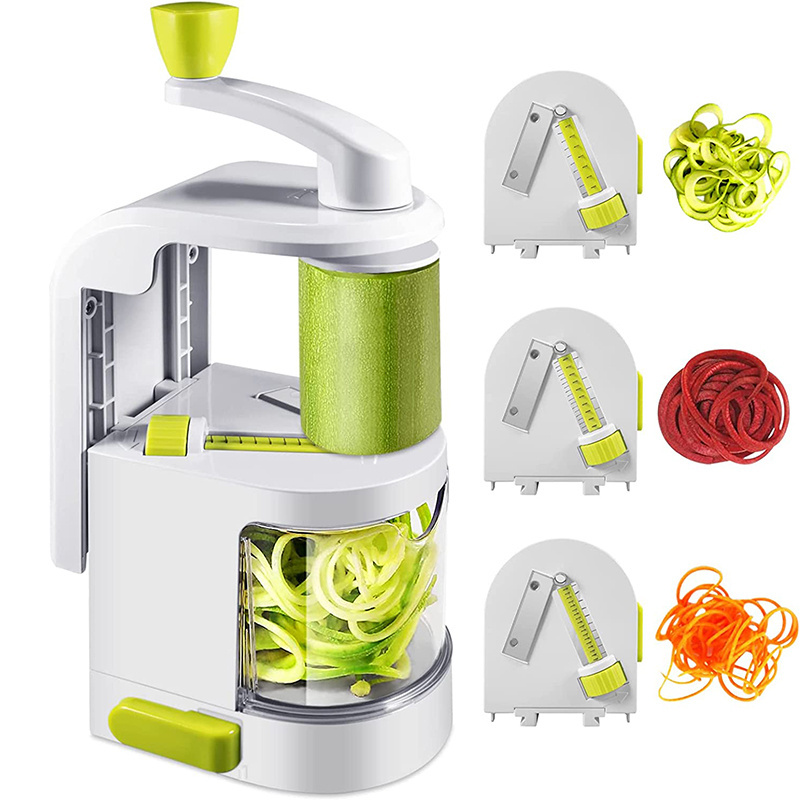 Amazo Products hot selling multifunction Plastic Spiral Vegetable Slicer cutter/Plastic spiral