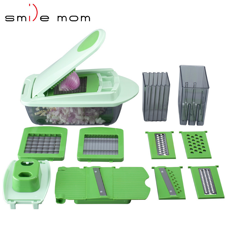 Multifunctional Hand Held Pess Vegetable Onion Potato Cutter Mandoline Slicer Grinder Manual Vegetable Chopper