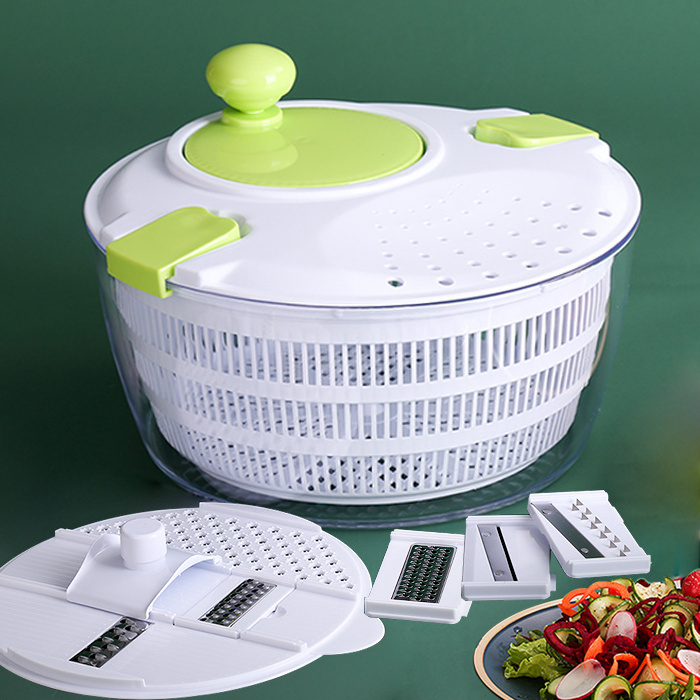 Newest Design Kitchen Multifunctional Food Processor Salad Spinner Slicer