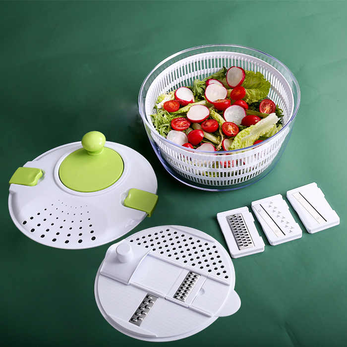 Newest Design Kitchen Multifunctional Food Processor Salad Spinner Slicer