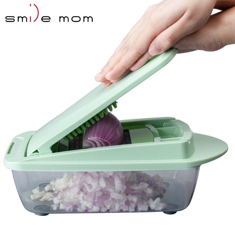 Multifunctional Hand Held Pess Vegetable Onion Potato Cutter Mandoline Slicer Grinder Manual Vegetable Chopper