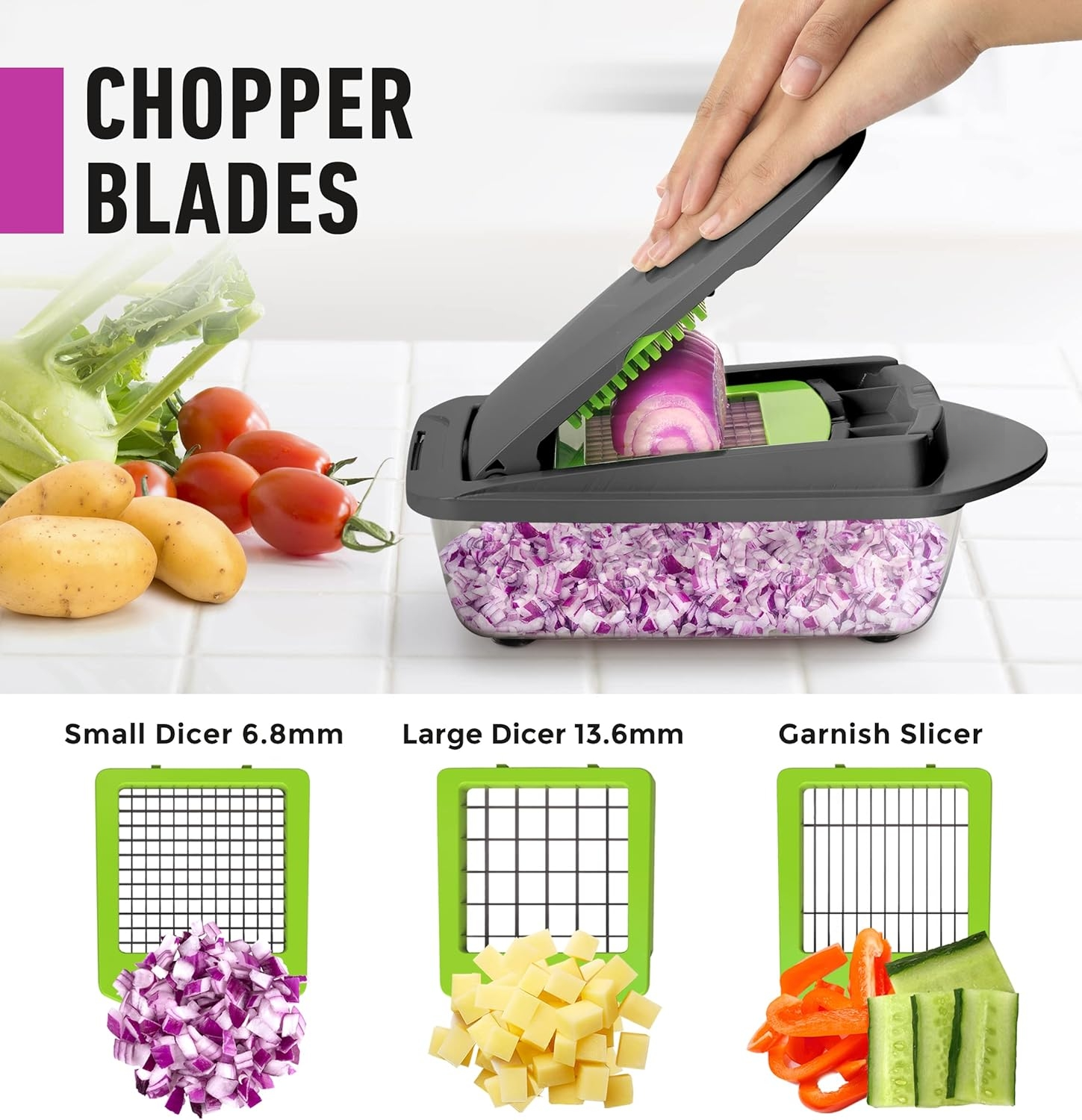 Manual Hand Easy Use Multifunctional Vegetables Cutter Kitchen Gadgets Vegetable Slicer Onion Chopper