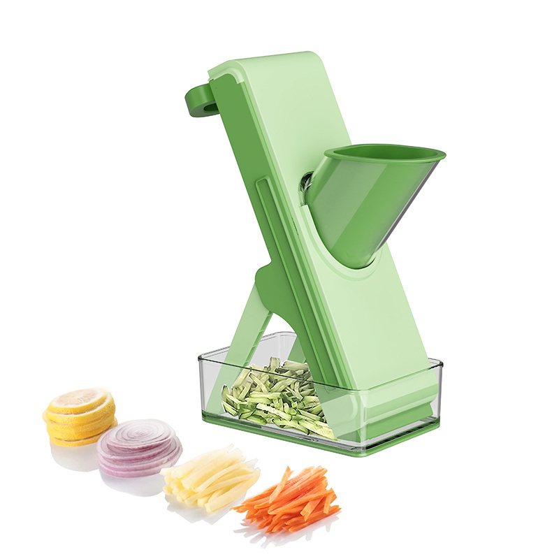 Super Mandoline Slicer Wholesale Wide Fruit & Vegetable Chopper Cutter with 4 Japanese Stainless Steel Blades