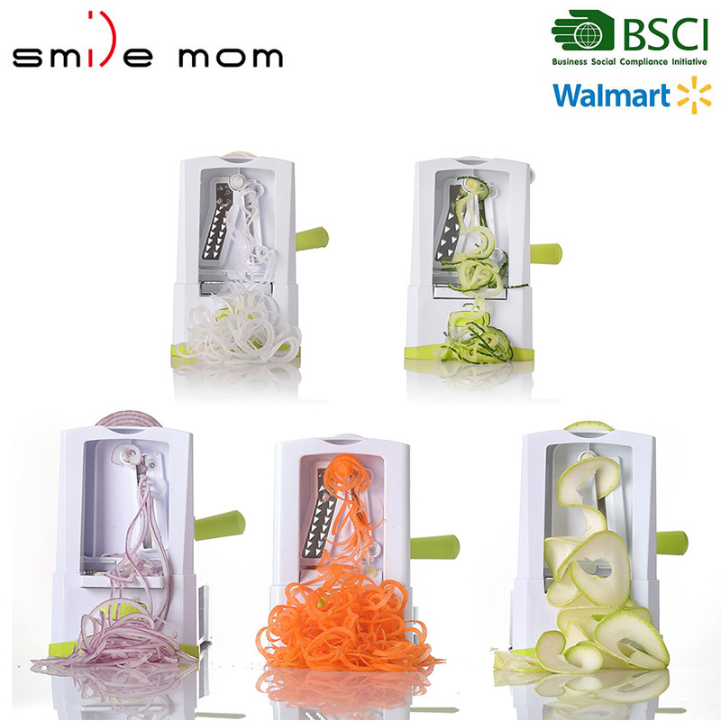 Wholesale Kitchen 5 Blade Vegetable Spiralizer, Spiral Slicer - Zucchini Spaghetti Pasta Maker, Veggie Spiralizer