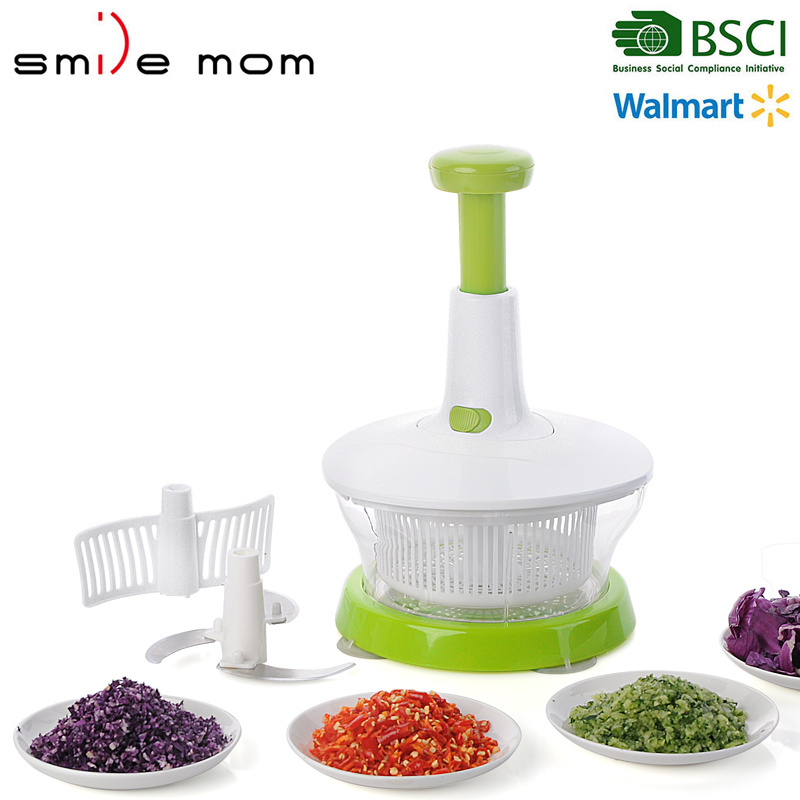 Multifunction easy-to-use salad spinner mini manual food chopper vegetable mixer dryer