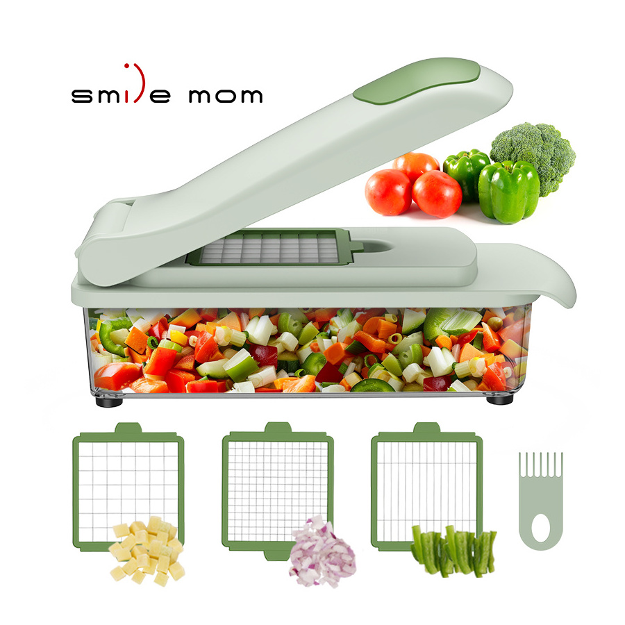 New Fruit Safe Kitchen Gadgets Slicer Easy Use 16 in 1 multifunctional Manual Vegetable Cutter Grater Chopper