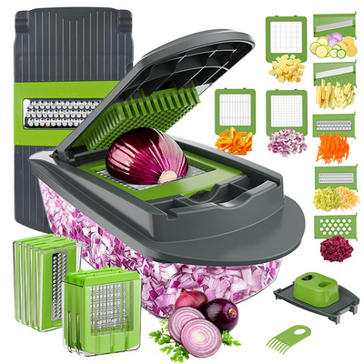 Manual Hand Easy Use Multifunctional Vegetables Cutter Kitchen Gadgets Vegetable Slicer Onion Chopper