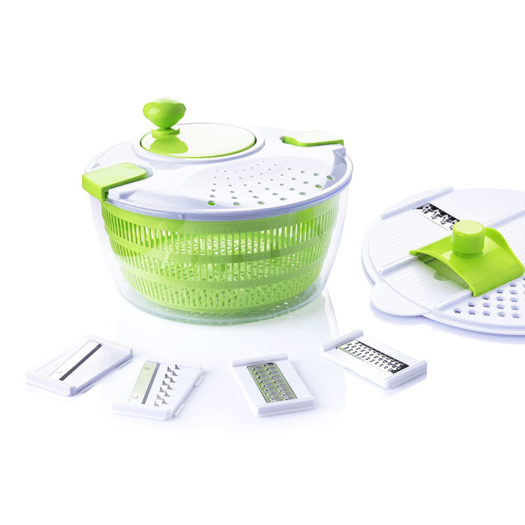 Newest Design Kitchen Multifunctional Food Processor Salad Spinner Slicer