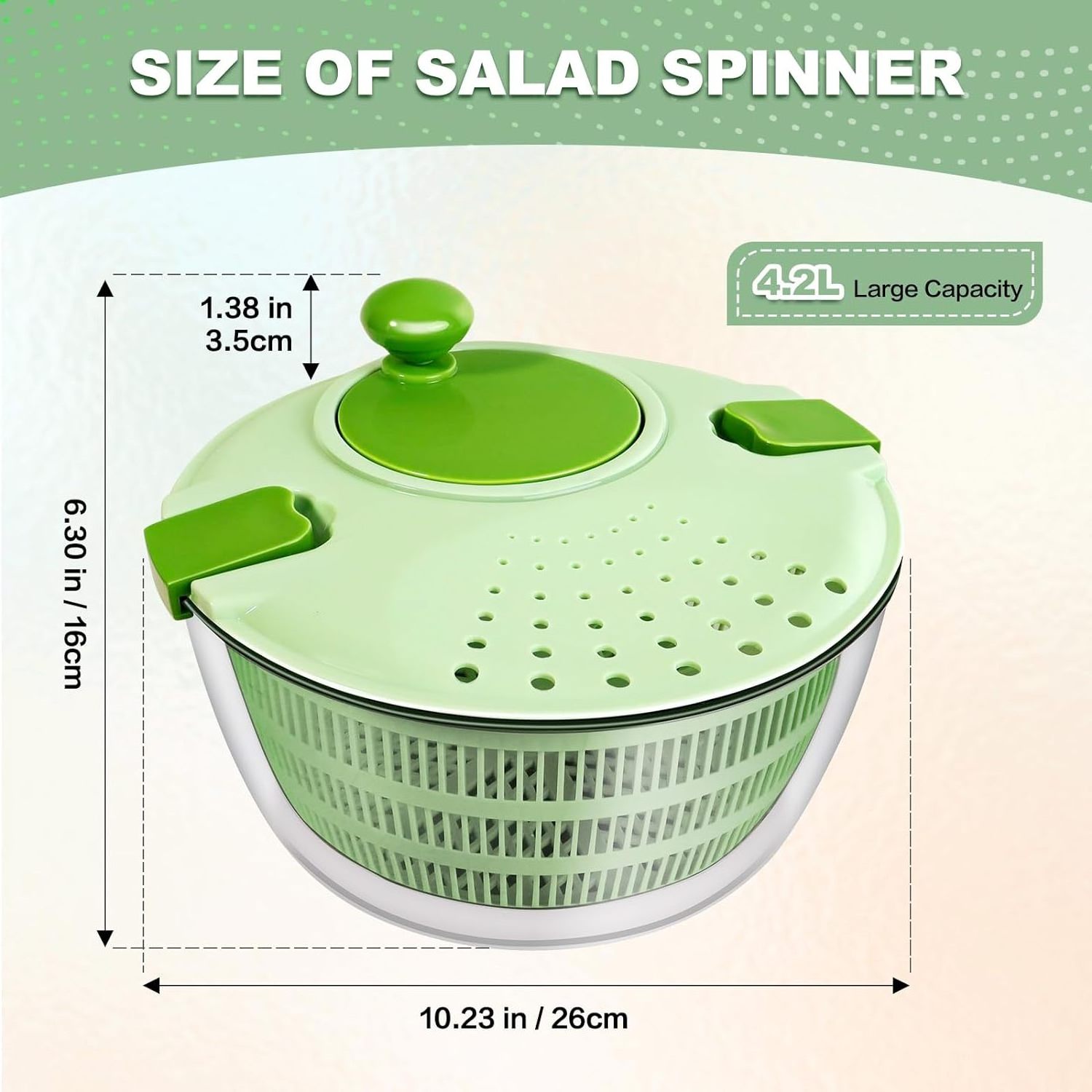 Large Kitchen Manual Control Large Salad Spinner Tools Vegetable Dryer Chopper Pull Salad Spinner