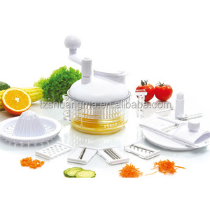 Smile mom Kitchen Manual Quick Push Mandoline Slicer Handheld Swift Chopper