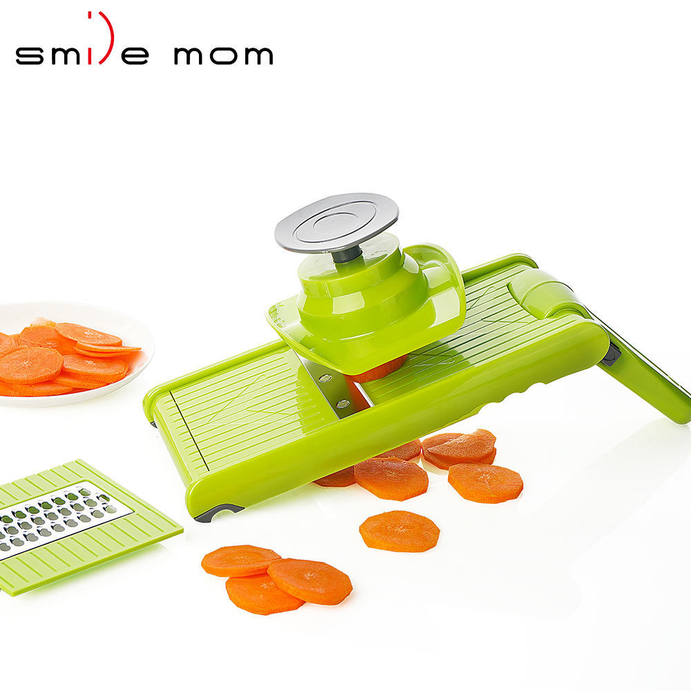 Smile mom New Adjustable Mandolin Slicer Foldable Potato Carrot Vegetable Cutter Mandoline