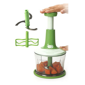 Slap Press Vegetables Onions Garlic Nuts Manual Hand Salads Chopper