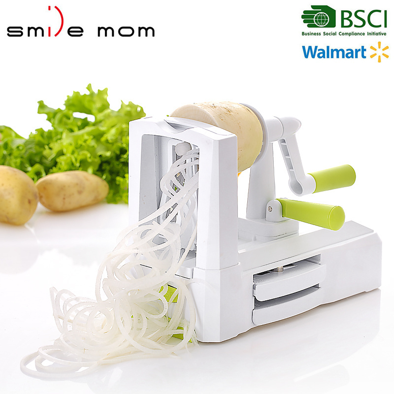 Kitchen tools long curly vegetable slices spiral potato cutter machine