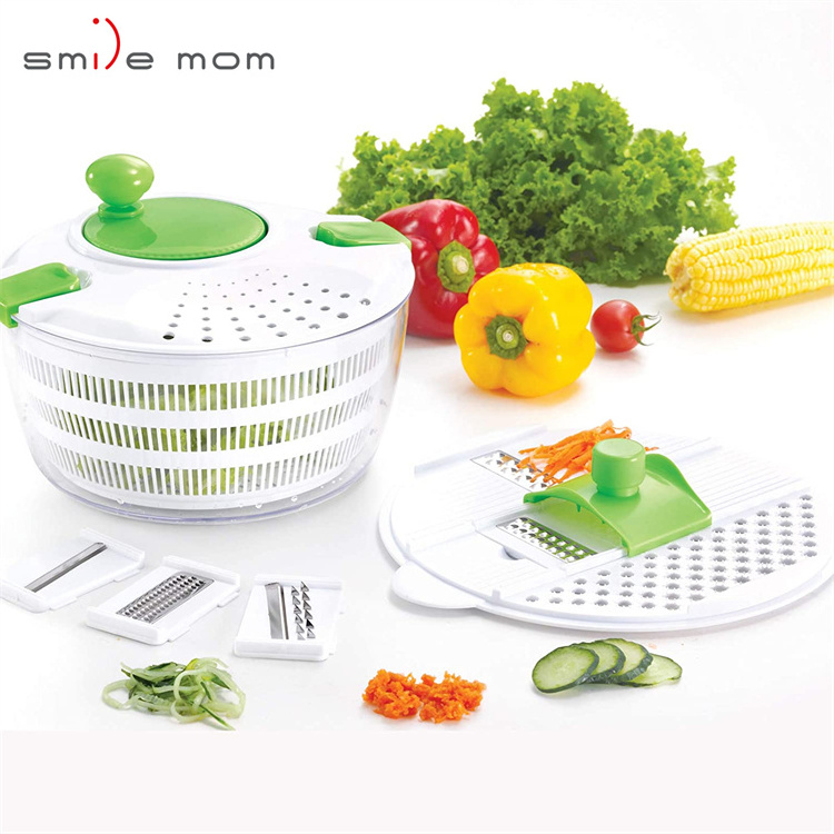 Newest Design Kitchen Multifunctional Food Processor Salad Spinner Slicer