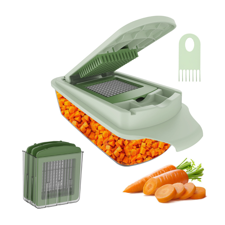 Multifunctional Manual Vegetable & Fruit Cutter All-in-1 Potato & Onion Chopper Shredder & Slicer