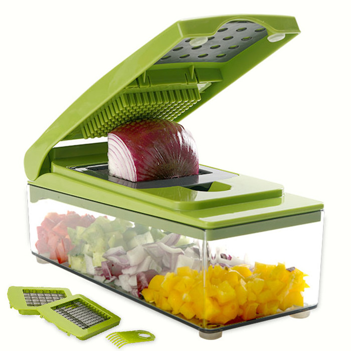 Kitchen Accessory Hand Manual Garlic Onion Shredder Chopper Cutter Commercial Slicer Vegetable Dicer