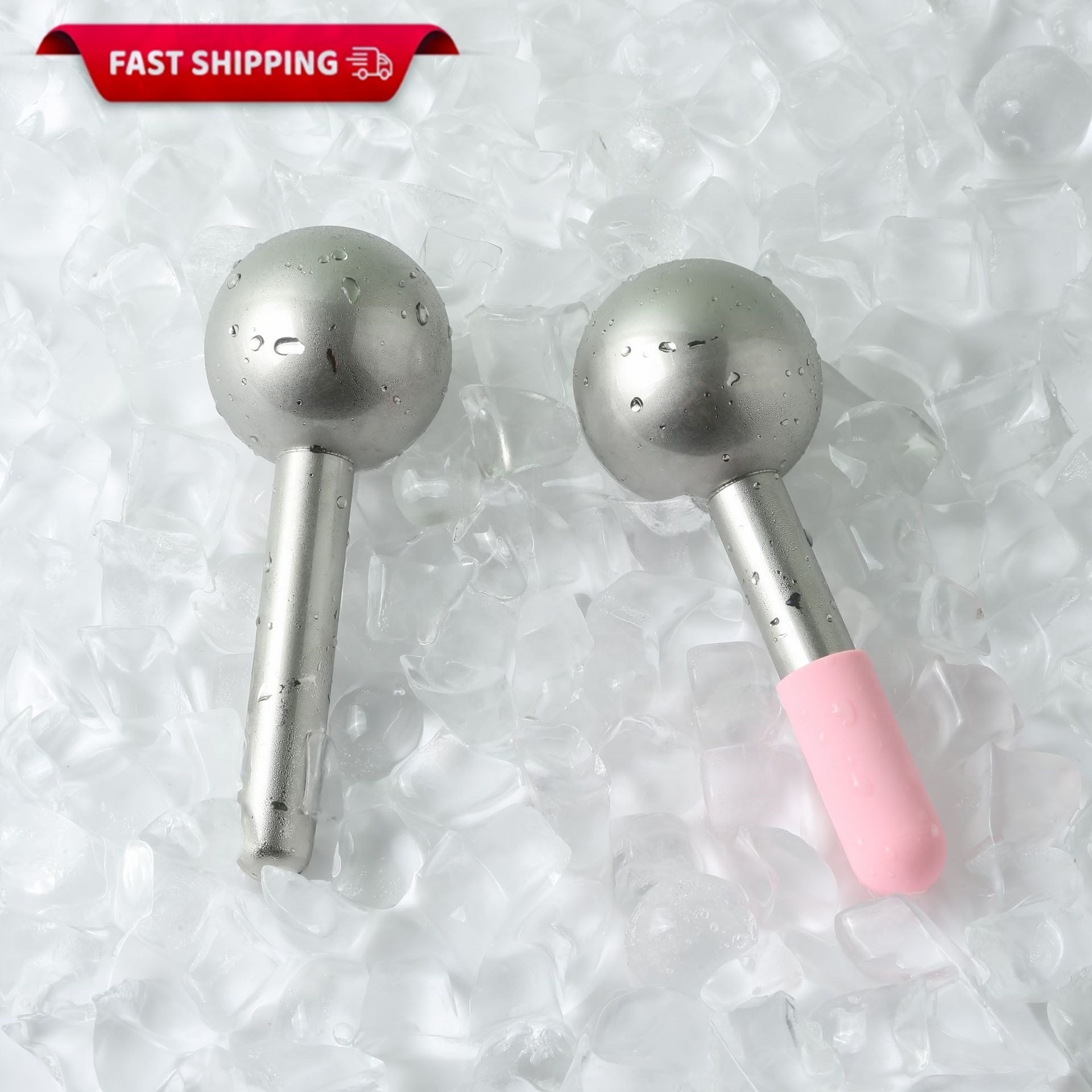 Fast shipping hot sale Stainless Steel Ice globe Magic Cooling Beauty Unbreakable Cryo Stick Ice Globes for Facial