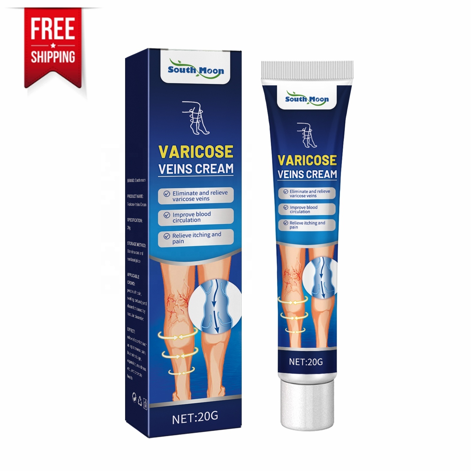 Free shipping Varicose Veins Relief Cream Vasculitis Phlebitis Spider Pain Relief Ointment Medical Plaster Body Care