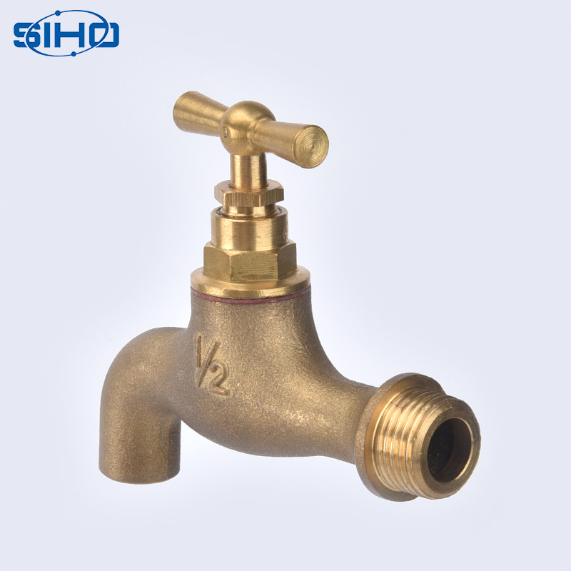 High quality  antique brass bibcock valve  washing machine faucet