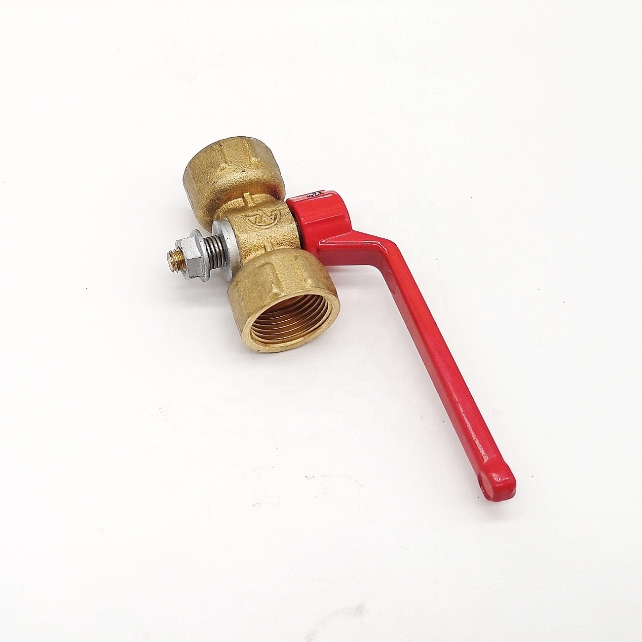 Plug Valve Factory Sell Hard Seal Brass Gas Standard Ball Valves,stop & Waste Valves Yellow Brass Color Manual General Shutoff