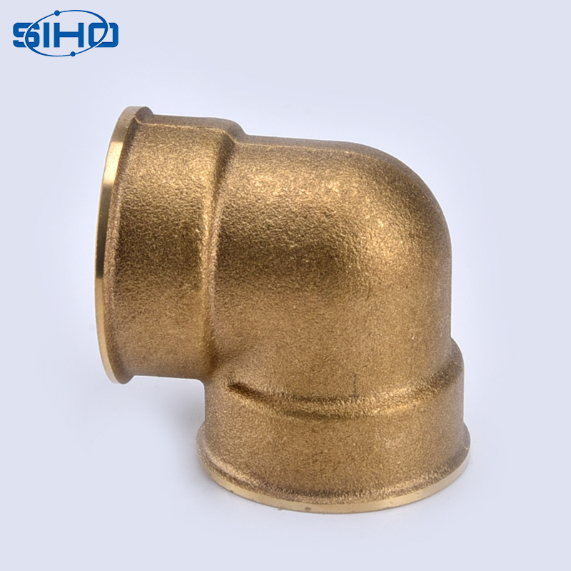 Compression Fittings Elbow Best Quality 90 Degree Fitting/brass Base Oil Water Gas Yellow Brass Color Male Square Equal ISO 9001