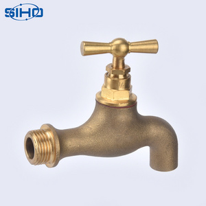 High quality  antique brass bibcock valve  washing machine faucet