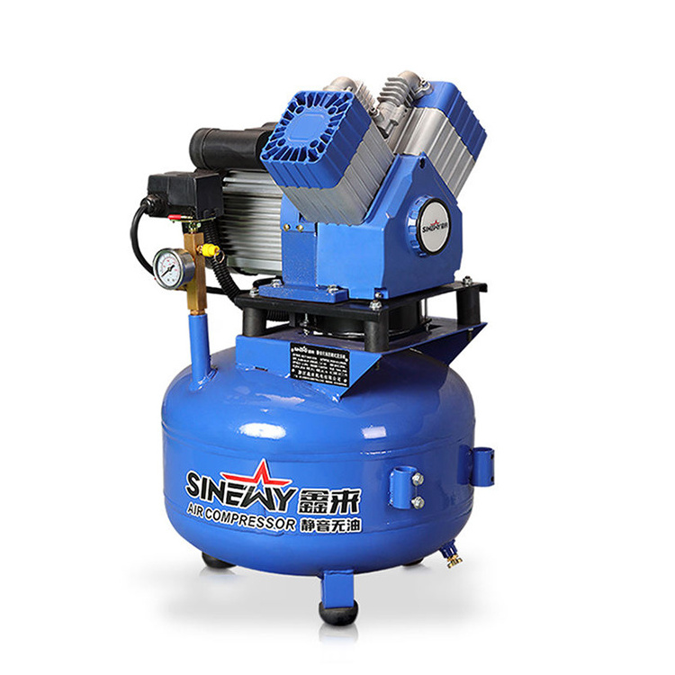 Sinewy China Top Supplier Competitive Price 220V 1.2Kw 50 Liter Mini Medical Dental Oil Free Air Compressor