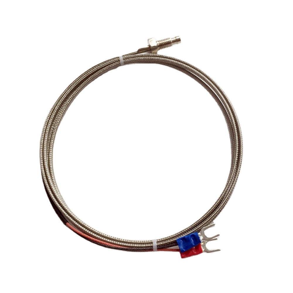 M6 screw thread industry probe temperature sensor furnace E K j type thermocouple