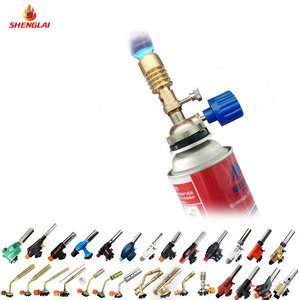 SLL 9008 Brass Lab Premium Bunsen Burner Butane Cartridge Torch Design  PortableTorch for Outdoor Camping or Lab