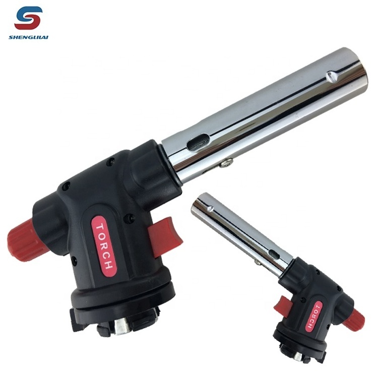 Cassette gas butane flame torch welding flamethrower propane torch outdoor lighter small torch blowtorch