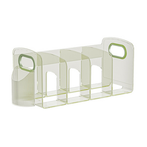 Wholesale Plastic PET Desktop File Document Holder Organizer Stationery Rack Book Display Shelf