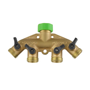 Garden Hose Y-Type  Brass Hot Manifold Faucet Water Pipe Connectors