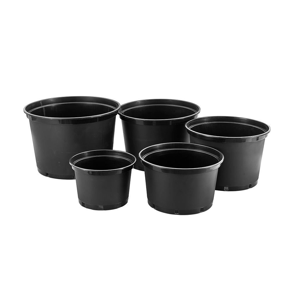 Customized Nursery Plastic Indoor Outdoor Flower Plant Gallon Pots