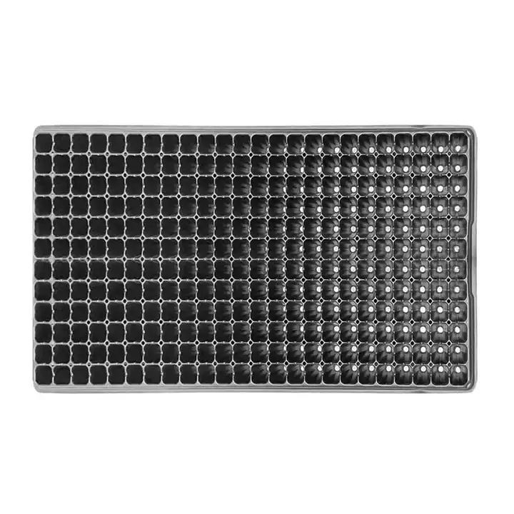 Eco Friendly Black Plant PS Plastic 288 Cells Seedling Plug Nursery Seed Starter Trays