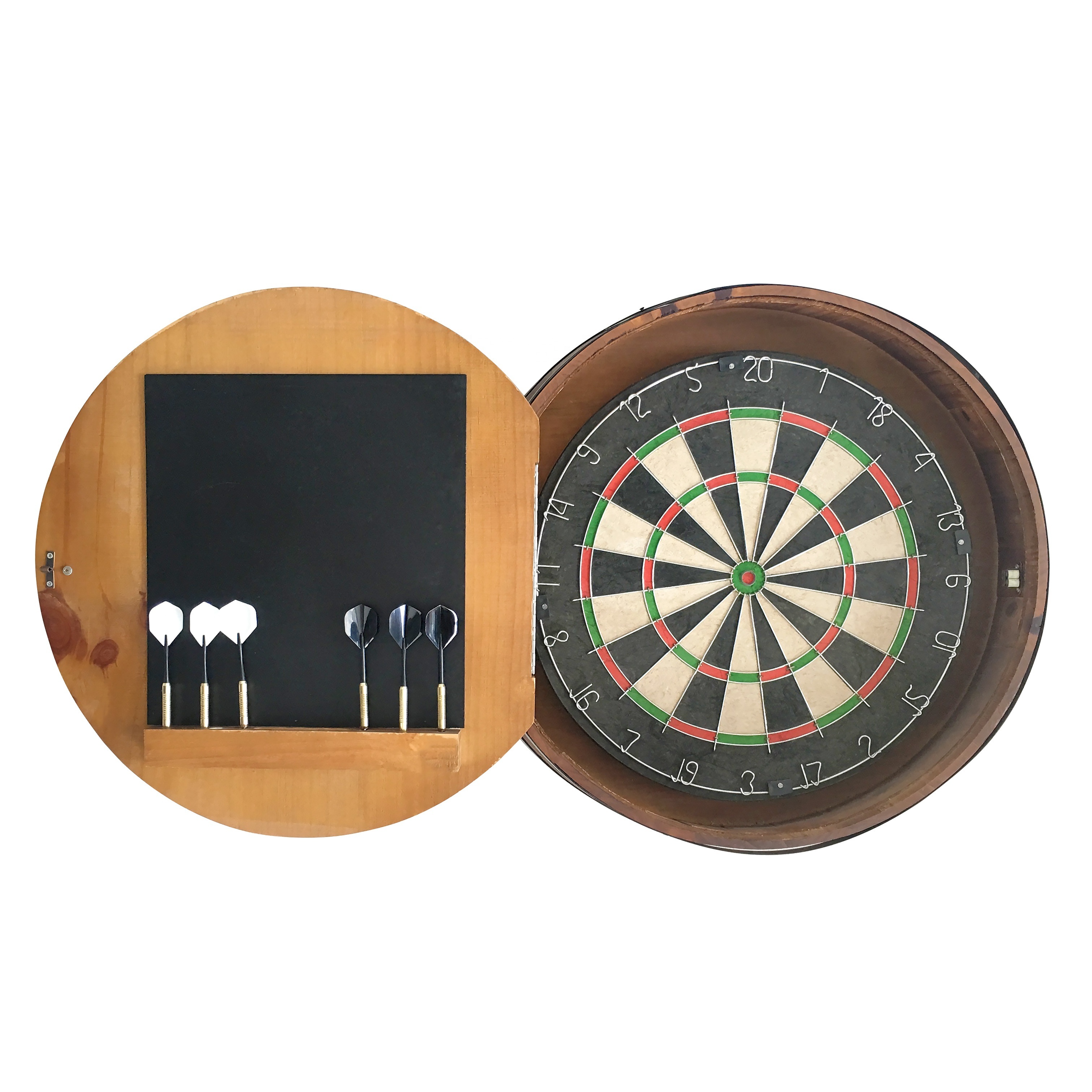 Factory direct sale custom logo wooden dart board custom darts target for darts board set bar decoration